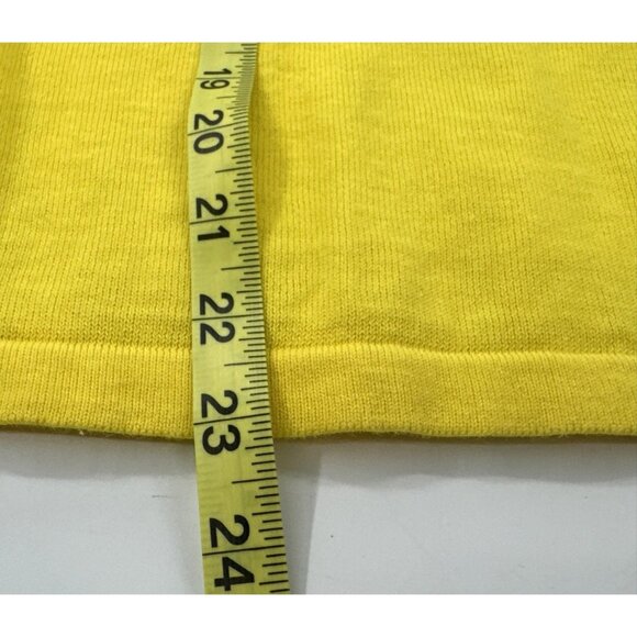 Jack B. Quick Sweater Womens Large Yellow Flamingo Florida Sequins Vacation 90s - Picture 8 of 12